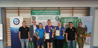 Turniej w tenisie stołowym dla funkcjonariuszy Karpackiego Oddziału Straży Granicznej w Nowym Sączu – 29.10.2025r.